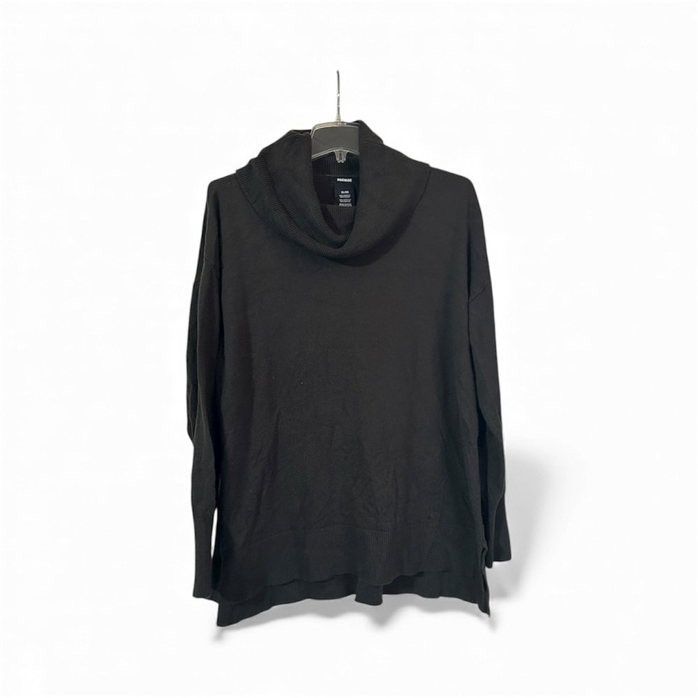 Premise Charcoal Cowl Neck Sweater